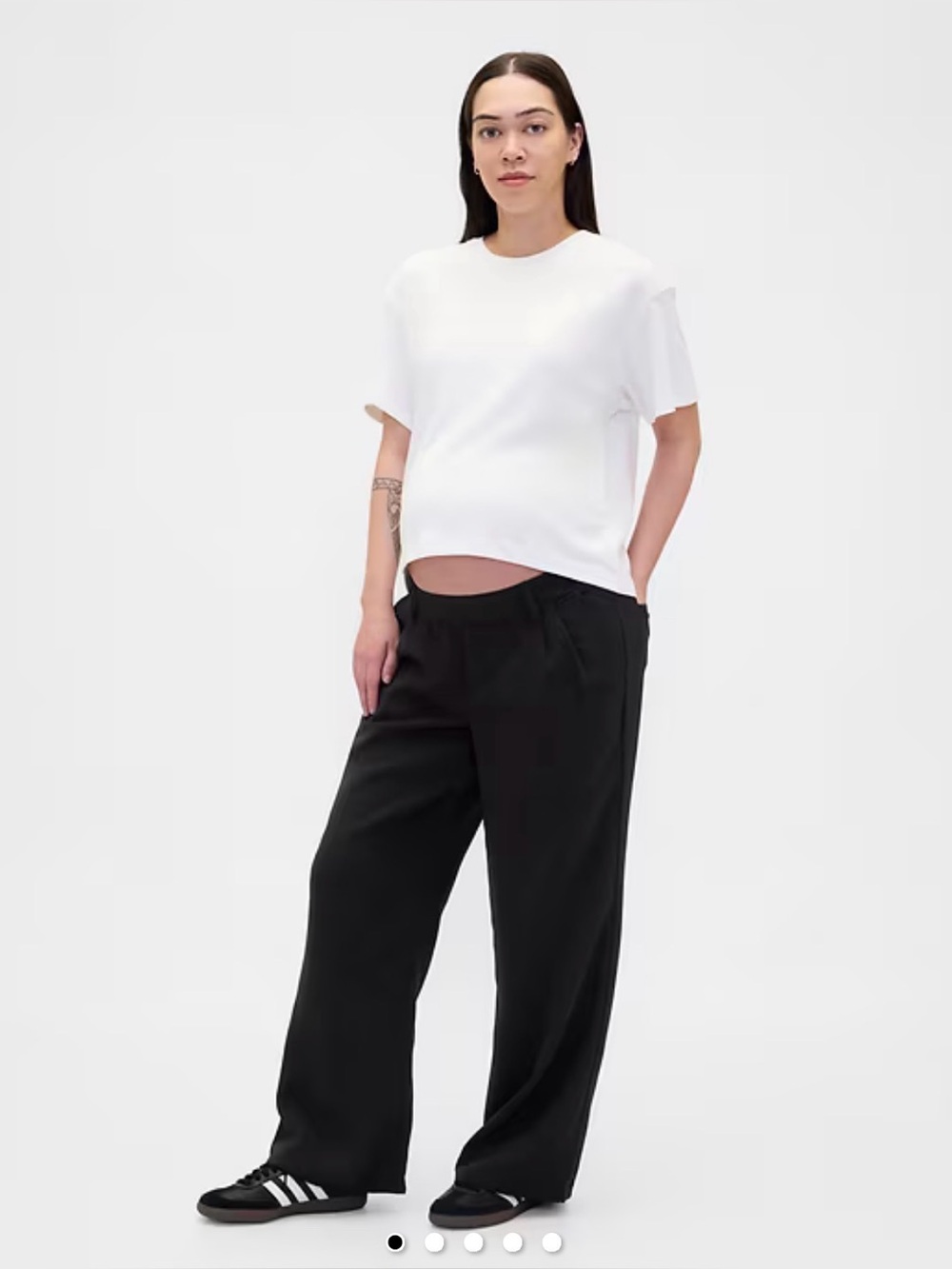 GAP Maternity Under Belly 365 Wide-Leg Trousers Size Large